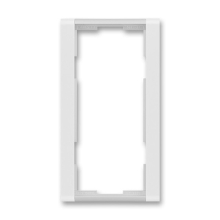 ABB 3901F-A00121 01, TIME Rámeček dvojnásobný, sv., bílá/ledová bílá