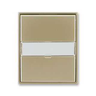 ABB 3558E-A00610 33, TIME Kryt spínače jed., s pop.polem, s průz., šampaňská