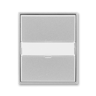 ABB 3558E-A00610 08, TIME Kryt spínače jed., s pop.polem, s průz., titanová