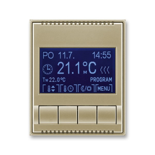 ABB 3292E-A10301 33, TIME Termostat univerzální programovatelný, šampaňská