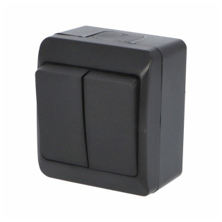 Famatel 5332-09 GALATEA IP44 Spínač sériový č.5 (černá)