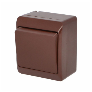 Famatel 5338-06 GALATEA IP44 Přepínač křížový č.7 (hnědá)