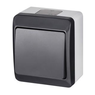 Famatel 5331-07 GALATEA IP44 Přepínač střídavý č.6 (antracit)