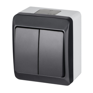 Famatel 5332-07 Galatea IP44 Spínač sériový č.5 (antracit)