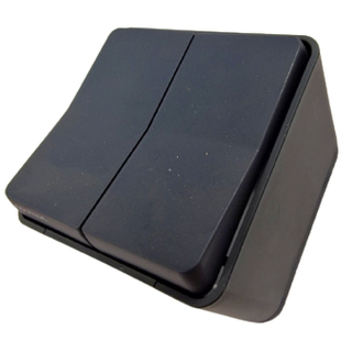 SCHNEIDER MUR35022 MUREVA Kompletní přepínač dvojitý střídavý č.6+6, IP55, antracit