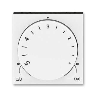 ABB 3292H-A10101 62, LEVIT Termostat univerzální otočný; bílá/kouřová černá