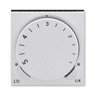 ABB 3292H-A10101 70, LEVIT Termostat univerzální otočný; titanová/kouř, černá