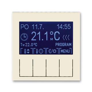 ABB 3292H-A10301 17, LEVIT Termostat univerzální programovatelný; sl,kost/bílá