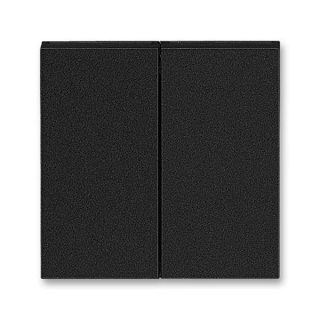 ABB 3559H-A00652 63, LEVIT Kryt spínače kolébkového dělený; onyx/kouřová černá