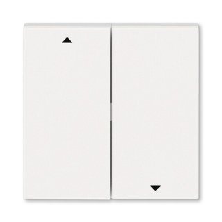 ABB 3559H-A00662 68, LEVIT Kryt spínače žal,, dělený, s pot,; perleťová/ledová bílá