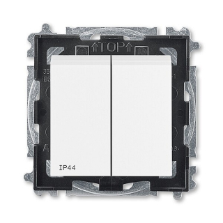 ABB 3559H-A05940 03, LEVIT Přepínač sériový, řazení č,5, IP44; bílá/bílá