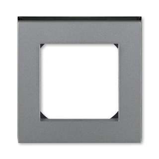 ABB 3901H-A05010 69, LEVIT Rámeček jednonásobný; ocelová/kouř, černá