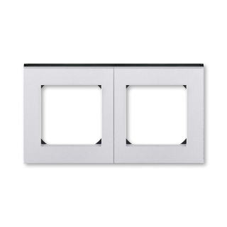 ABB 3901H-A05020 70, LEVIT Rámeček dvojnásobný; titanová/kouř, černá