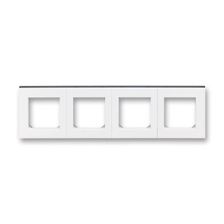 ABB 3901H-A05040 62, LEVIT Rámeček čtyřnásobný; bílá/kouřová černá