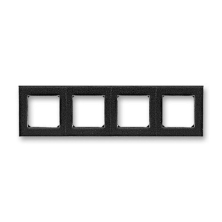 ABB 3901H-A05040 63, LEVIT Rámeček čtyřnásobný; onyx/kouřová černá