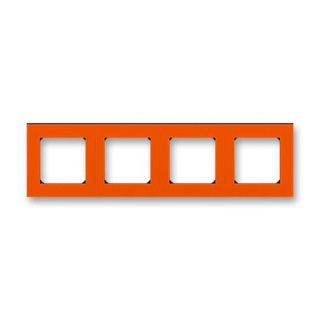 ABB 3901H-A05040 66, LEVIT Rámeček čtyřnásobný; oranžová/kouř, černá
