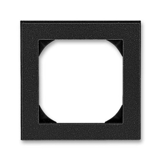 ABB 3901H-A05510 63, LEVIT Rámeček jednonásobný s otvorem 55x55; onyx/kouřová černá