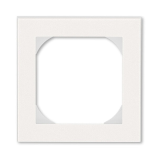 ABB 3901H-A05510 68, LEVIT Rámeček jednonásobný s otvorem 55x55; perleťová/ledová bílá