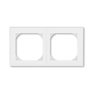 ABB 3901H-A05520 01, LEVIT Rámeček dvojnásobný s otvorem 55x55; bílá/ledová bílá