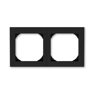 ABB 3901H-A05520 63, LEVIT Rámeček dvojnásobný s otvorem 55x55; onyx/kouřová černá