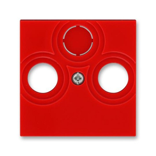 ABB 5011H-A00300 65, LEVIT Kryt zásuvky TV+R+SAT; červená