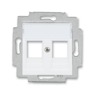 ABB 5014H-A01018 03, LEVIT Kryt zásuvky komun, př, (2x); bílá