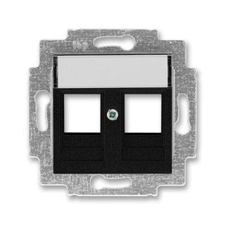 ABB 5014H-A01018 63, LEVIT Kryt zásuvky komun, př, (2x); onyx