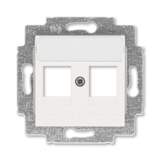 ABB 5014H-A01018 68, LEVIT Kryt zásuvky komun, př, (2x); perleťová