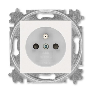 ABB 5519H-A02557 68, LEVIT Zásuvka jednonásobná 55 x 55; perleťová