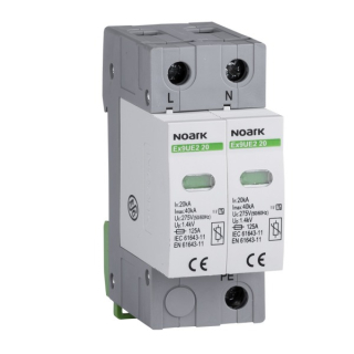 NOARK 103351 Ex9UE2 20 2P 275 Svodič třída 2 (C),20 kA,275VAC,2pól