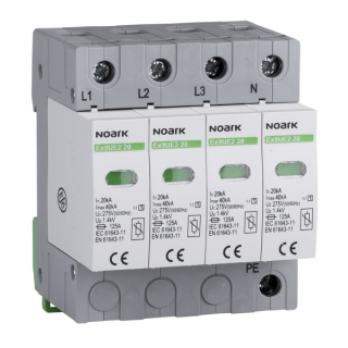 NOARK 103358 Ex9UE2 20R 4P 275 Svodič třída 2 (C),20 kA,275VAC,4pól,sig.kont.