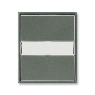 ABB 3558E-A00610 34, TIME Kryt spínače jed., s pop.polem, s průz., antracitová