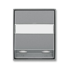 ABB 5013E-A00215 36, TIME Kryt zásuvky telefonní, dvojnásobné, ocelová