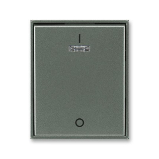 ABB 3558E-A00933 34, TIME Kryt jednoduchý s pot. a čirým pr., antracitová