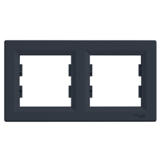 Asfora Krycí rámeček dvojnásobný, antracit SCHNEIDER EPH5800271