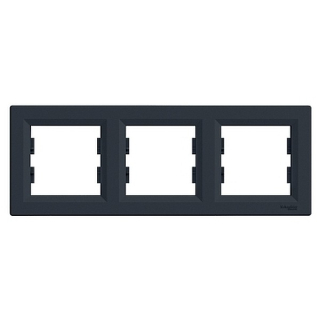 Asfora Krycí rámeček trojnásobný, antracit SCHNEIDER EPH5800371