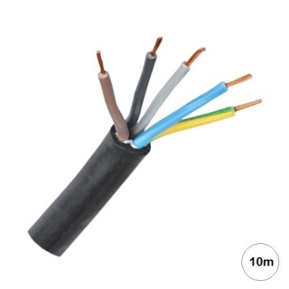 Gumový kabel H05RR-F 5x2,5 mm2