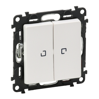Valena Life střídavý přepínač č.6+6 orientační led osvětlení bílá Legrand 752109