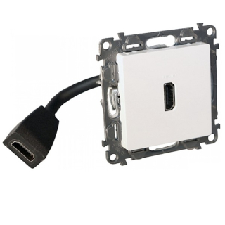 Valena Life předkonektorovaná zásuvka hdmi v1.4 bílá Legrand 753175