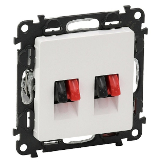 Valena Life dvojitá reproduktorová zásuvka bílá Legrand 753178