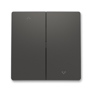 ABB 3559T-A00662 237 ZONI Kryt spínače žaluziového dělený, s potiskem matná černá