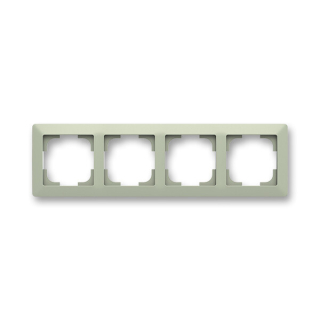 ABB 3901T-A00040 143 ZONI Rámeček čtyřnásobný, pro vodorovnou i svislou montáž olivová / bílá