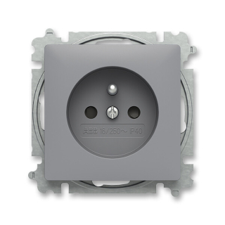 ABB 6619T-A06657 241 ZONI Zásuvka jednonásobná, s cl. šedá