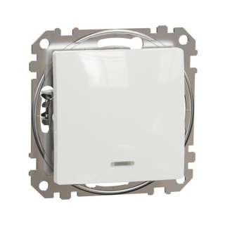 SCHNEIDER SDD111101L SEDNA Spínač jednopólový ř.1 or.kontrolka, bílá