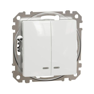 SCHNEIDER SDD111105L SEDNA Přepínač sériový ř.5 or.kontrolka, bílá