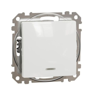 SCHNEIDER SDD111106L SEDNA Přepínač střídavý ř.6 or.kontrolka, bílá