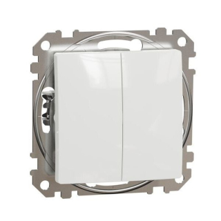 SCHNEIDER SDD111108 SEDNA Přepínač dvojitý střídavý ř.6+6, bílá