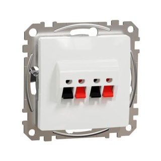 SCHNEIDER SDD111411 SEDNA Zásuvka reproduktorová dvojitá, bílá