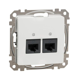 SCHNEIDER SDD111462 SEDNA Datová zásuvka 2xRJ45 kat. 6 UTP, bílá