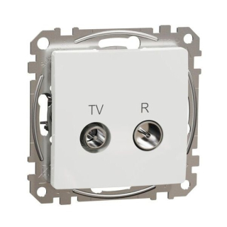 SCHNEIDER SDD111474R SEDNA TV R zásuvka průběžná 7dB, bílá